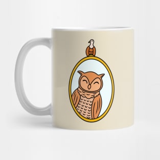 Happy owl cartoon style Mug